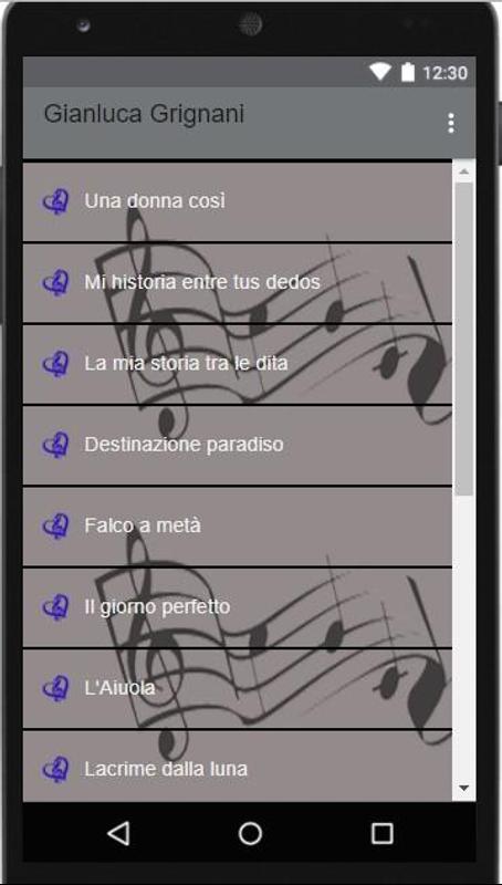 Emulate Android APK || Gianluca Grignani - Mi Historia Entre Tus Dedos